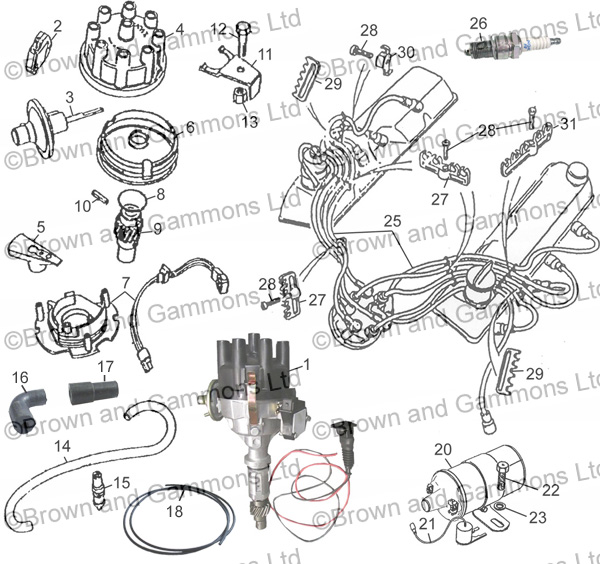 Image for Distributor Coil Leads